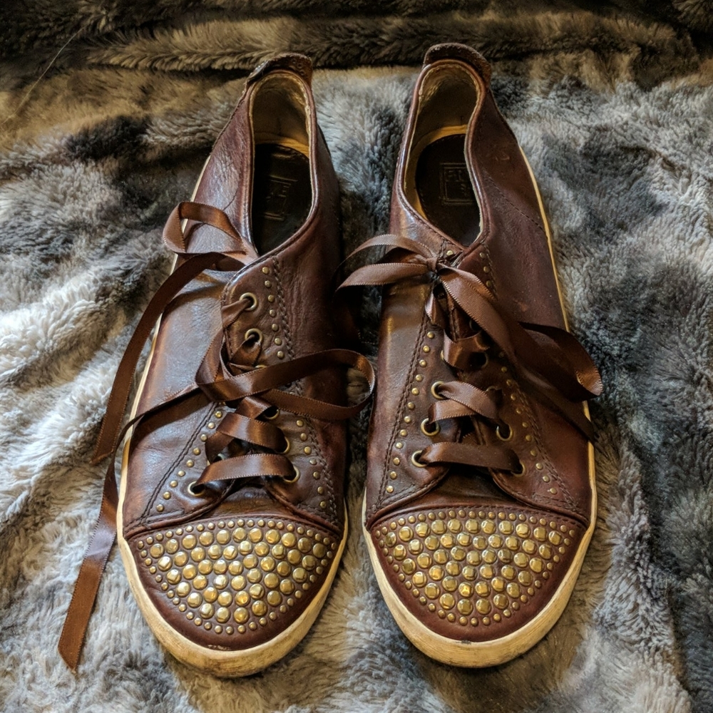 EUC 🔥 Frye Leather Sneakers Sz 8.5